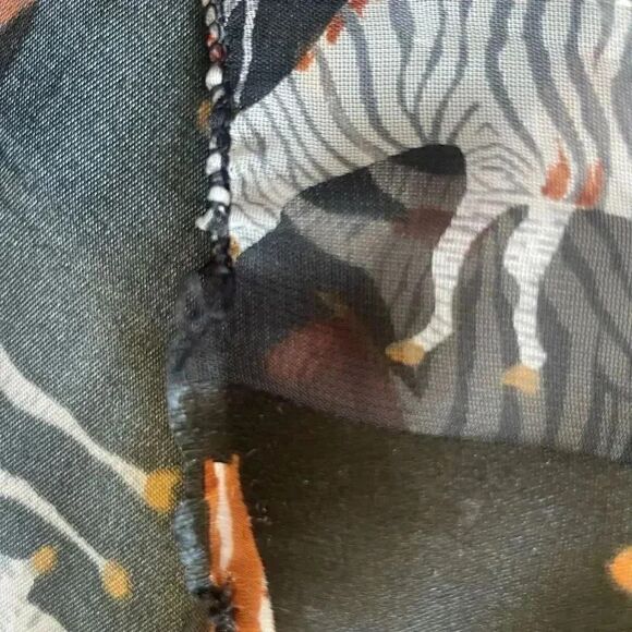 Women accessories shawl zebra Scarf Hair Scarf safari animal print # 1641 - Picture 6 of 9